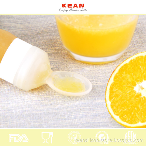 Wholesale good quality bpa free silicone baby spoon dispenser